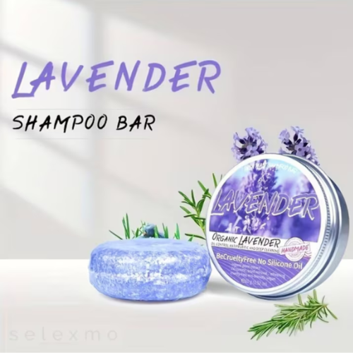 Sampon natural revigorant cu lavanda pentru cresterea parului sanatos, 60g SELEXMO®