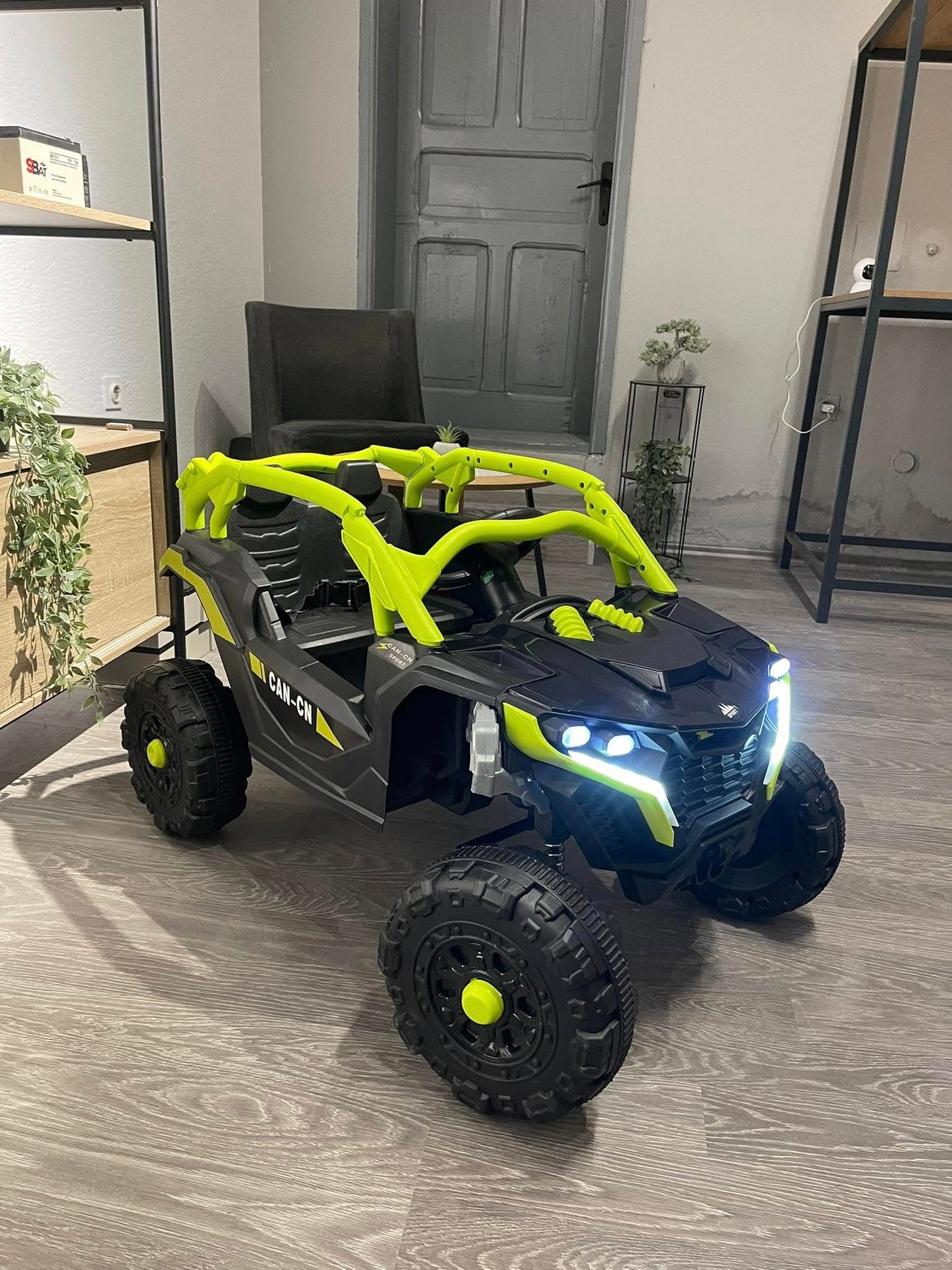 Masina Electrica pentru Copii, Tip Buggy/UTV Off-Road Dual Drive 4x4