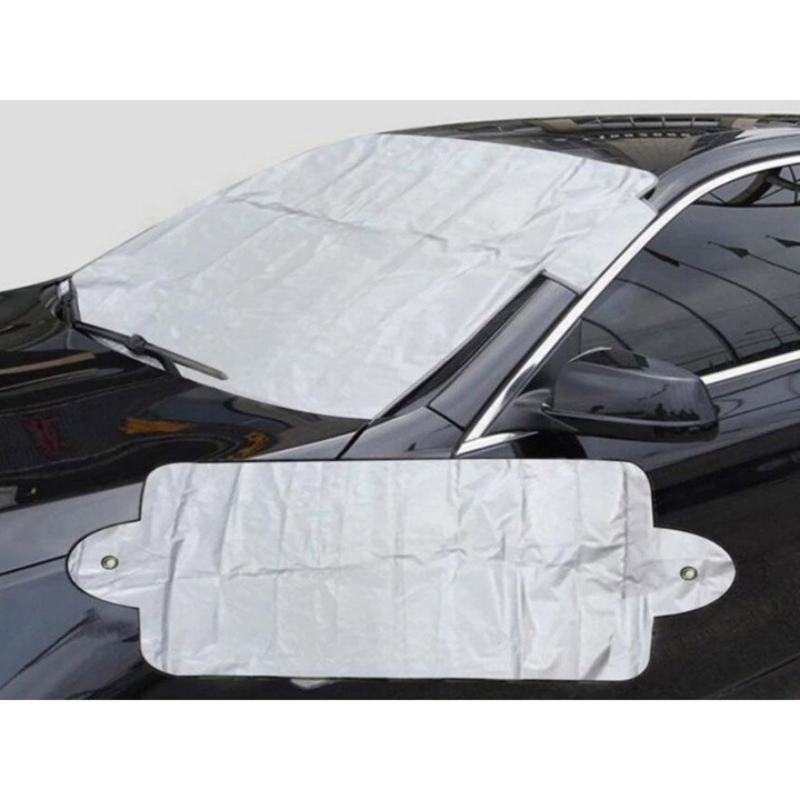 Prelata protectie parbriz cu 2 fete Iarna / Vara 70 x 145 cm