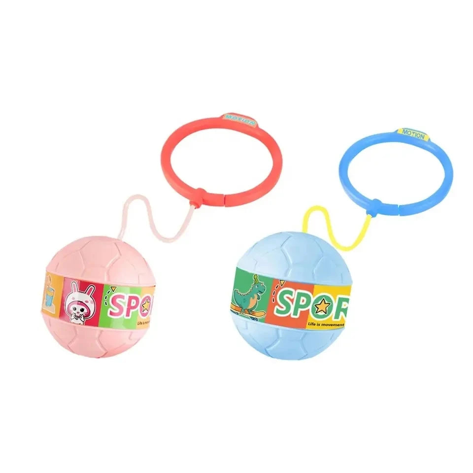 Minge pentru Sarit, Tip Coarda Hula Hoop, Cerc 12 cm, Coarda 52 cm, Minge 12 x 11 cm, Functie Iluminat, 4-6 Ani, Plastic