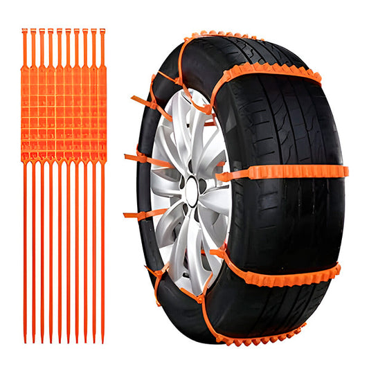 Set 10 benzi reutilizabile antiderapante pentru anvelope auto