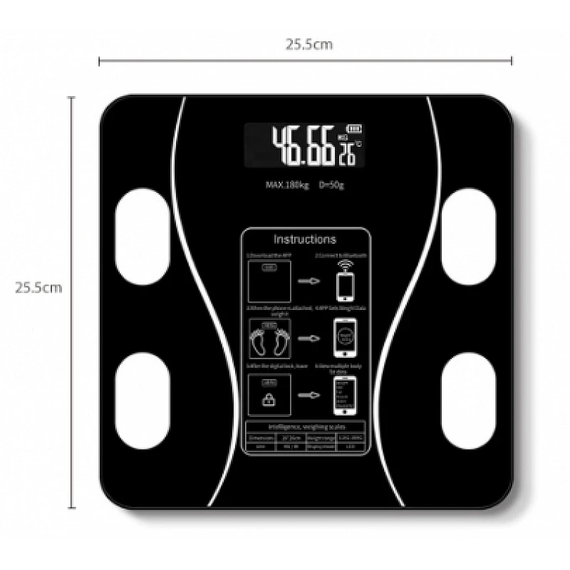 Cantar corporal senzor inteligent de temperatura cu Bluetooth