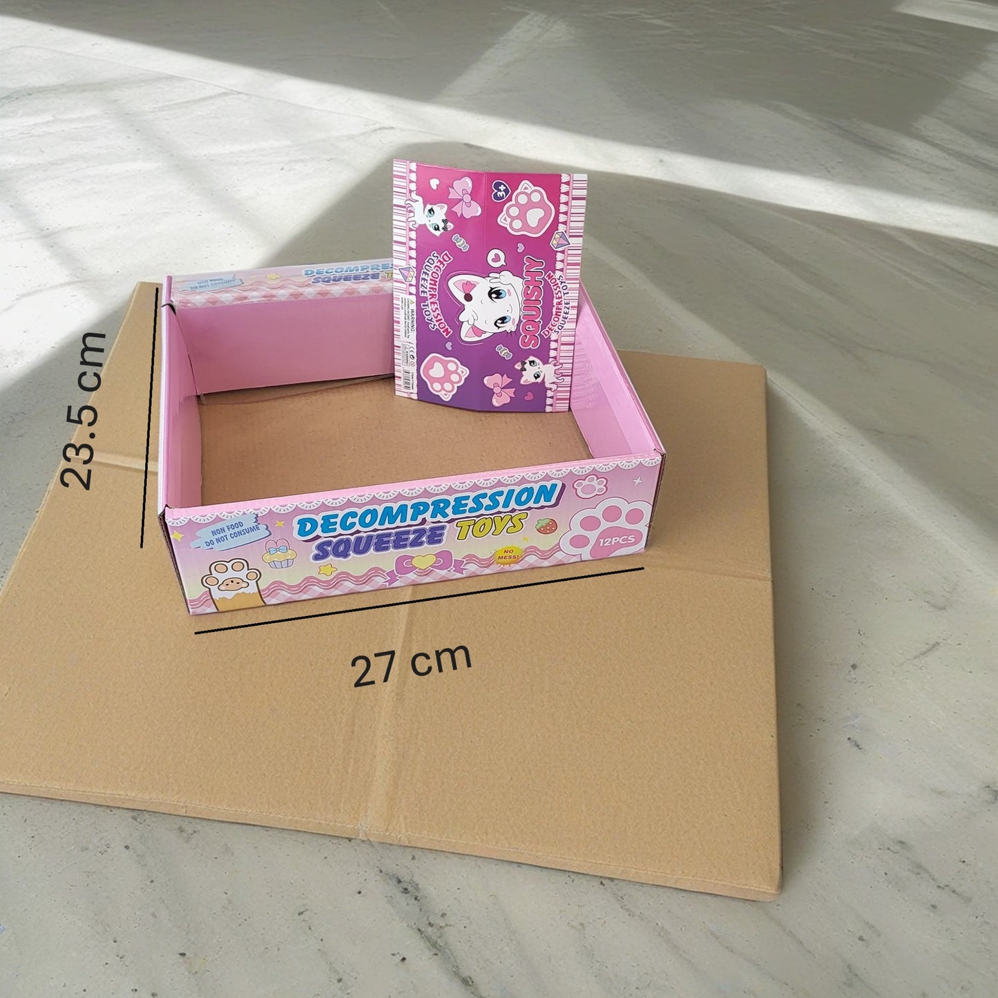 Ambalaj pentru Jucarii Antistres Squishy, selexmo, cu Revenire Lenta, Pinch Family, Multicolor