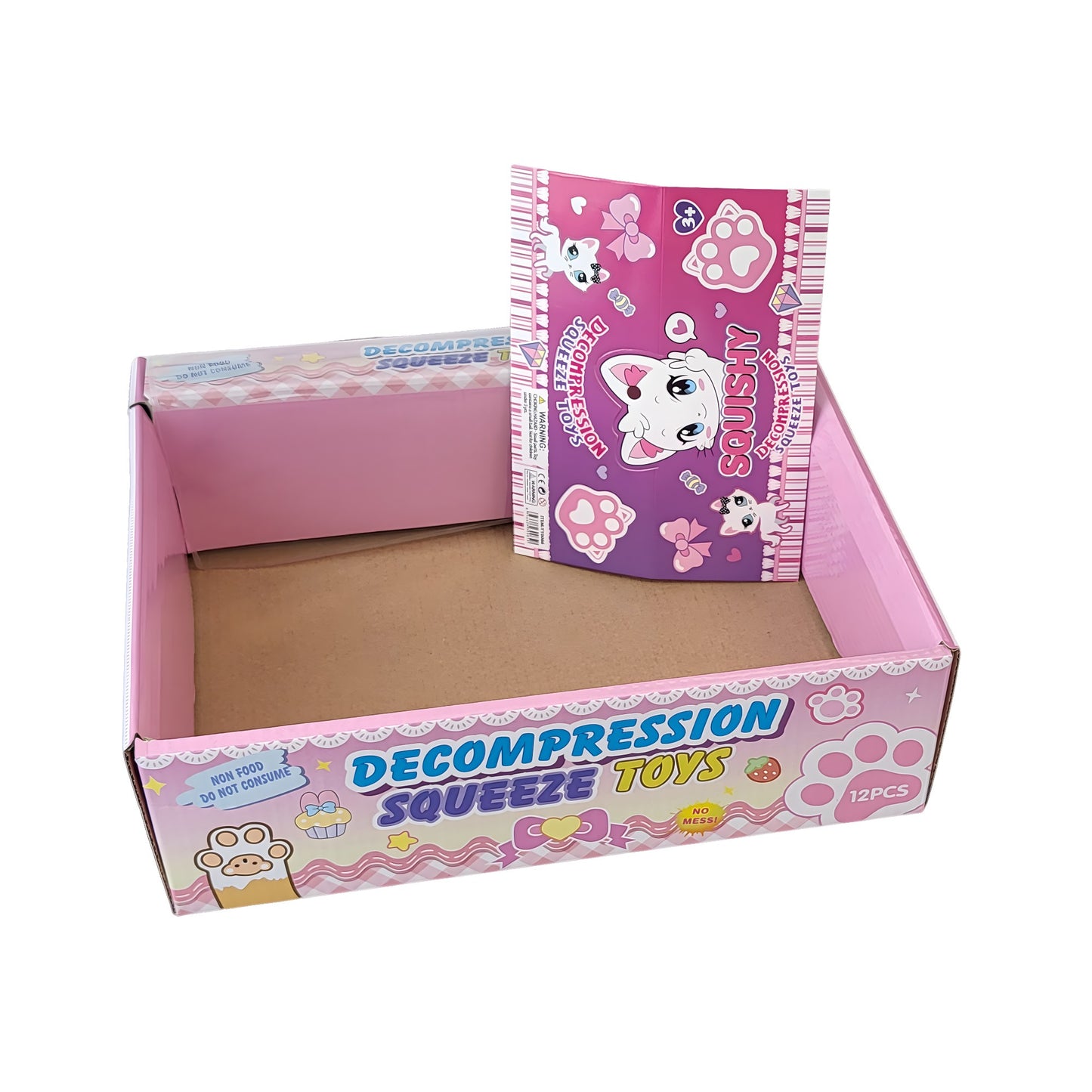 Ambalaj pentru Jucarii Antistres Squishy, selexmo, cu Revenire Lenta, Pinch Family, Multicolor