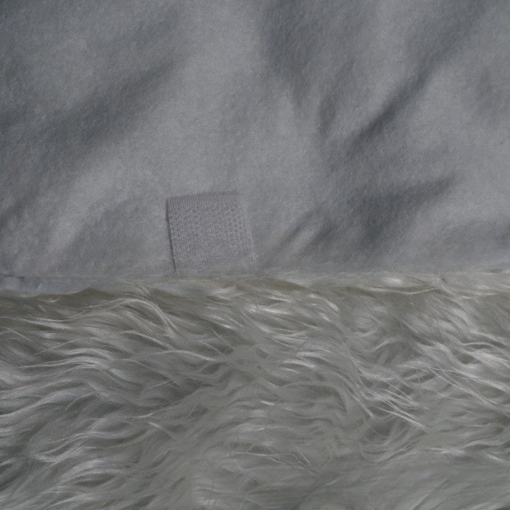 Covor pentru bradul de Craciun White Haipai, blana