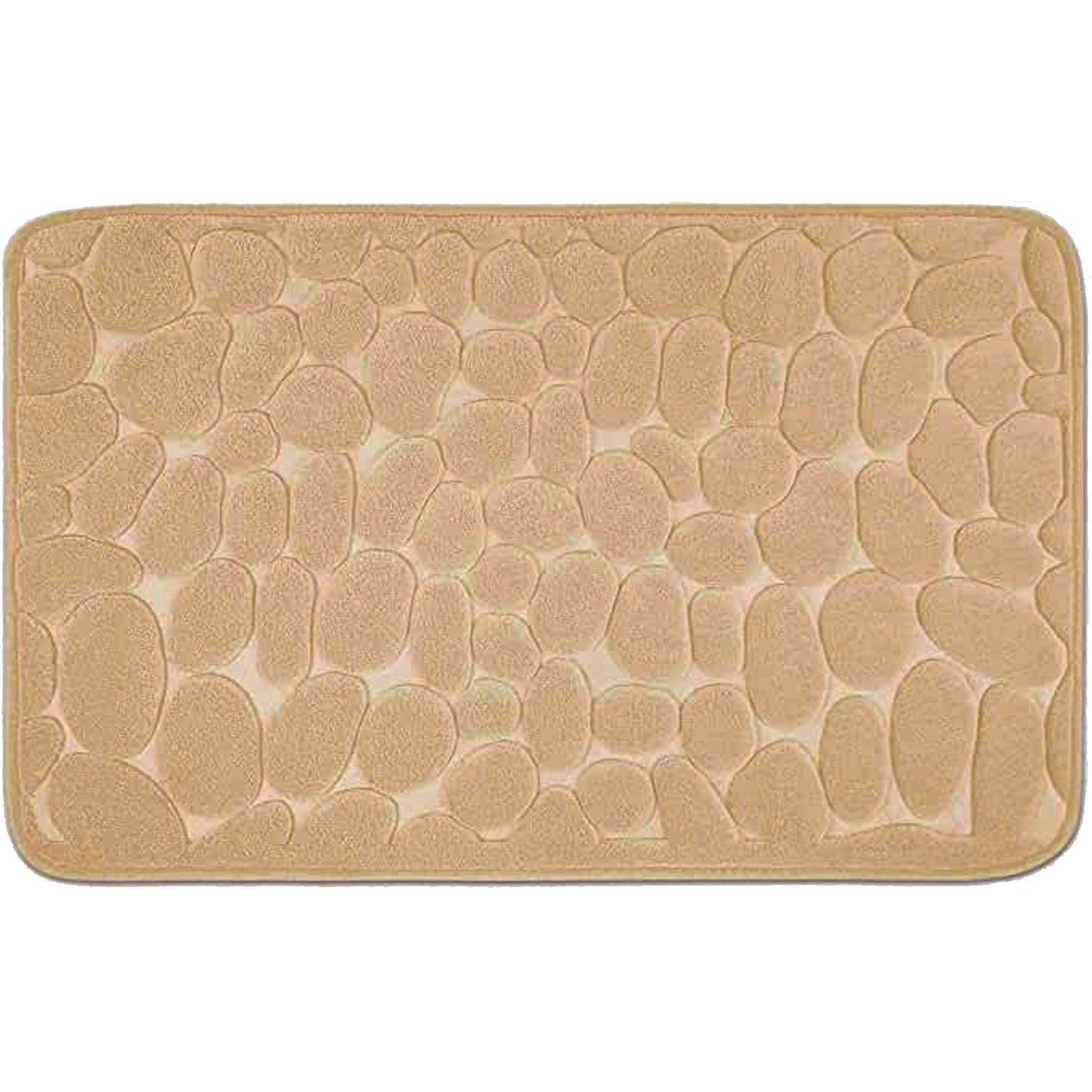 Covoras pentru Baie Antiderapant, Uscare Rapida, Model 3D Piatra, 40x60 cm