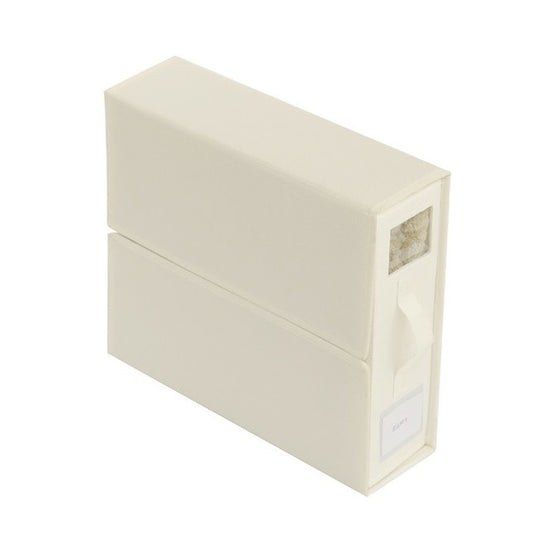 Cutie Depozitare Lenjerii de Pat, selexmo, Pliabila, Capacitate 18l, 38x33x12 cm, din Panza Oxford cu PP Incorporat, Fereastra Vizibila, Alb Ivoir