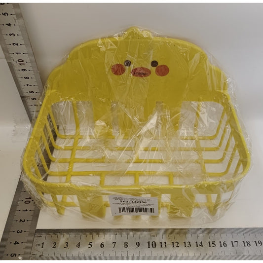 Cutie de Depozitare, selexmo, din Plastic, Montare pe Perete, Model Ratusca, 13x19x12 cm, Galben