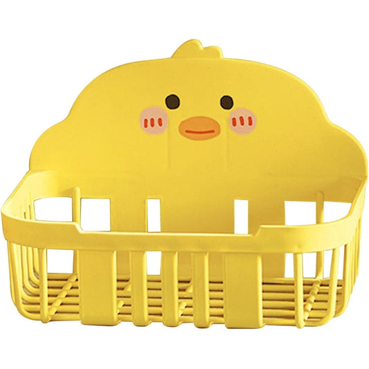 Cutie de Depozitare, selexmo, din Plastic, Montare pe Perete, Model Ratusca, 13x19x12 cm, Galben