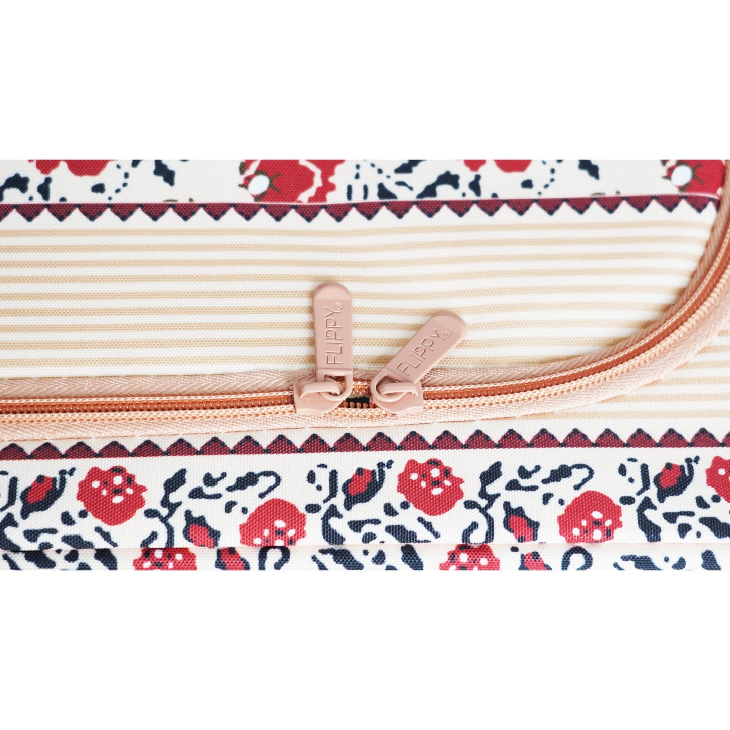 Cutie de Depozitare Pliabila, selexmo, 66 L din Bumbac si In, 52 x 42 x 39 cm, Fereastra Frontala, 2 Usi de Acces cu Fermoar Bidirectional, Cadru Metalic, Suport Baza Stabil din Plastic, Motiv Traditional Model 7