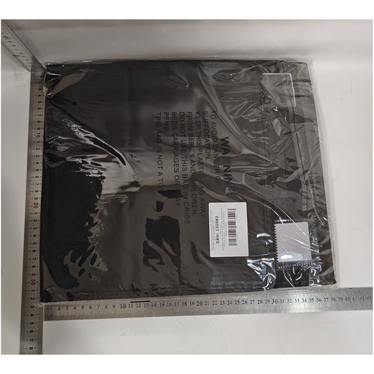 Cutie Depozitare Lenjerii de Pat, selexmo, Pliabila, Capacitate 18l, 38x33x12 cm, din Panza Oxford cu PP Incorporat, Fereastra Vizibila, Negru