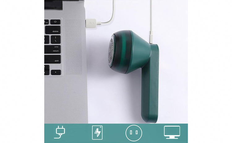 Aparat de curatat scame, cu acumulator de 1200mAh, cablu USB