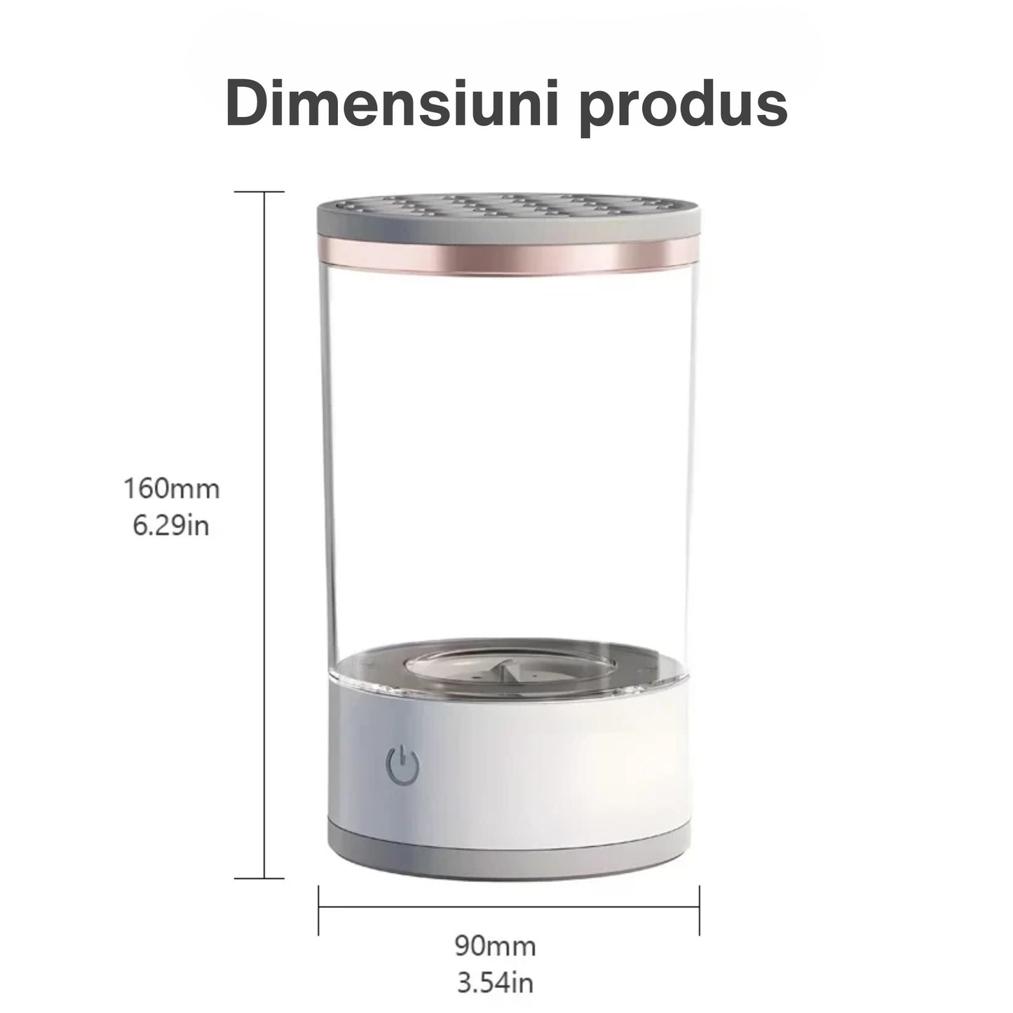 Dispozitiv Portabil pentru Curățarea Pensulelor de Machiaj - USB, 7000RPM, Vibrații Sonice