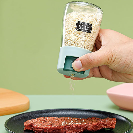 Dozator Condimente, selexmo, din Stilca, 180 ml, Rezistenta la Umidiate, 11.3 x 6.4 cm, Masura 5g, Verde