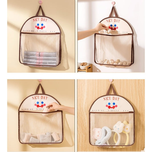 Geanta de Depozitare, selexmo, Tip Saculet, de Agatat, Multifunctionala, din Plasa, 40 x 10 x 44 cm, Negru