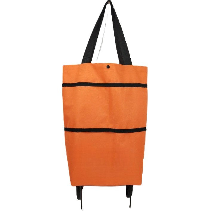 Geanta Pliabila, 2 in 1, Carucior cu Roti, pentru Cumparaturi, 19 l