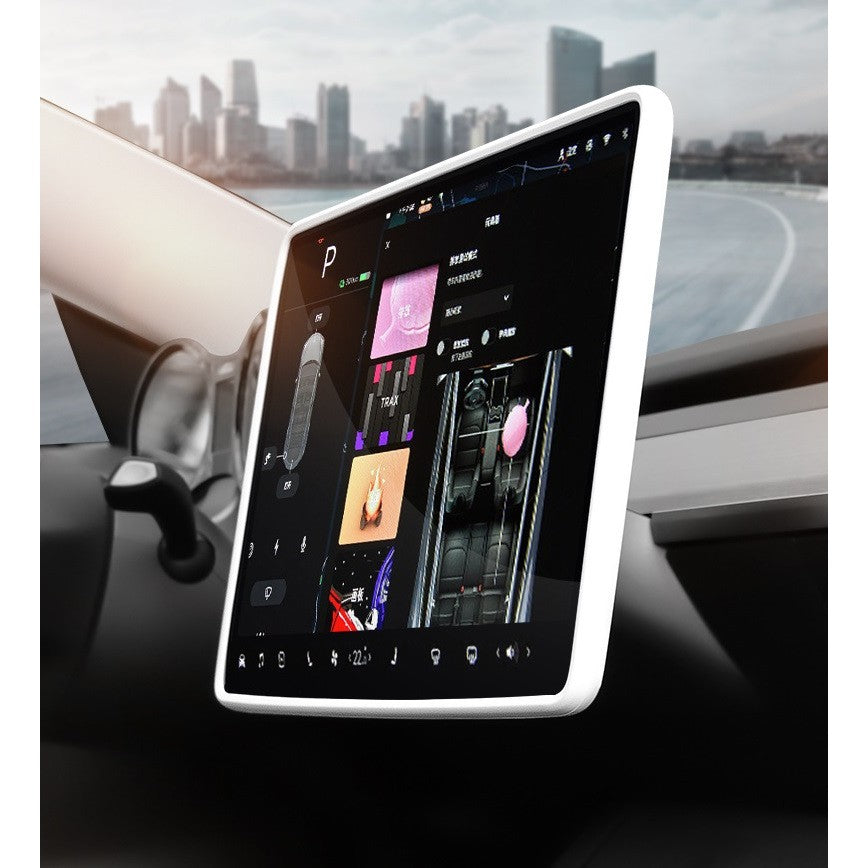 Husa de Protectie Margini Ecran Frontal Tesla, Compatibil cu Tesla Model 3/Y, din TPE