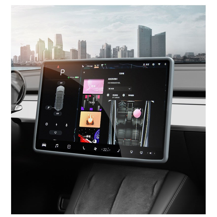 Husa de Protectie Margini Ecran Frontal Tesla, Compatibil cu Tesla Model 3/Y, din TPE