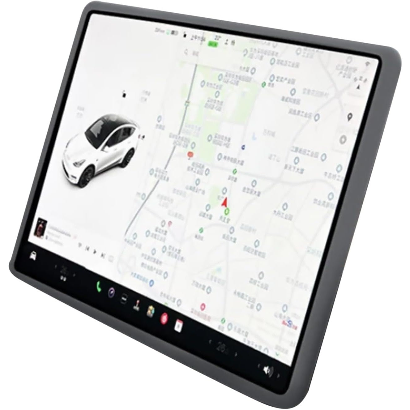 Husa de Protectie Margini Ecran Frontal Tesla, Compatibil cu Tesla Model 3/Y, din TPE