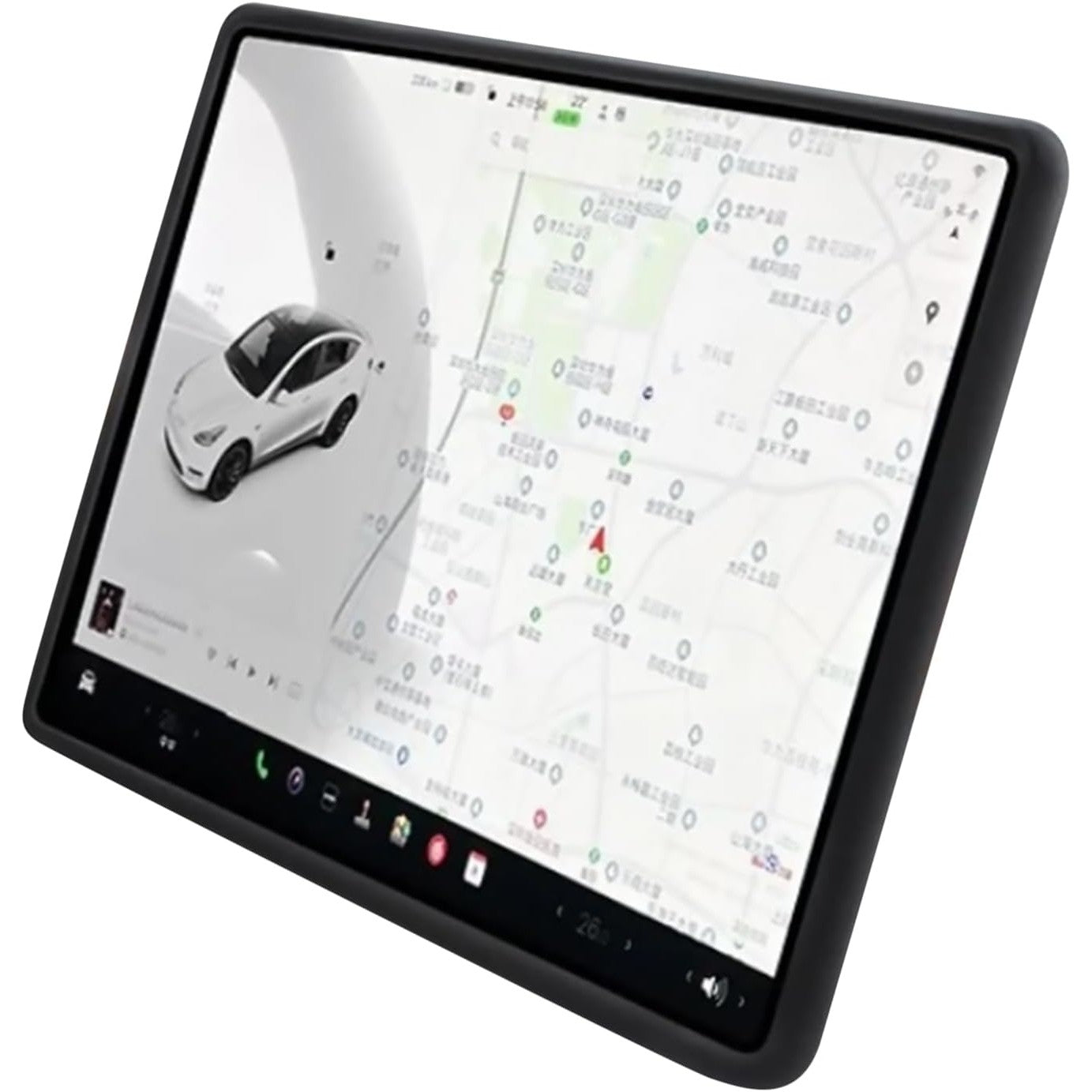 Husa de Protectie Margini Ecran Frontal Tesla, Compatibil cu Tesla Model 3/Y, din TPE