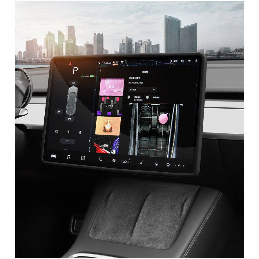 Husa de Protectie Margini Ecran Frontal Tesla, Compatibil cu Tesla Model 3/Y, din TPE