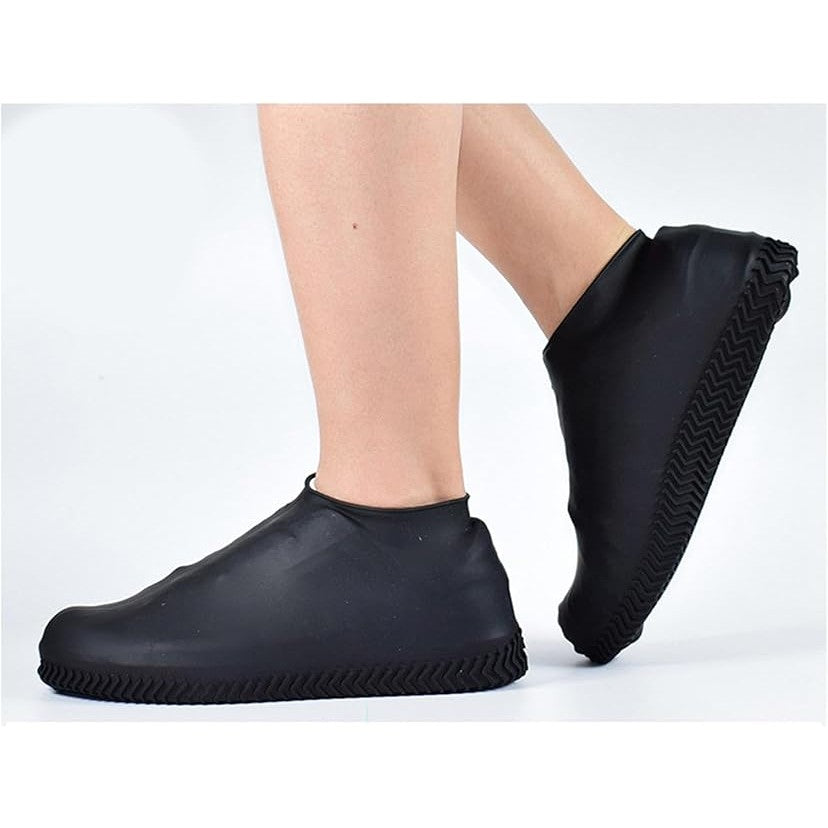 Set de 5 perechi de huse pentru încălțăminte, impermeabile și antiderapante, din latex