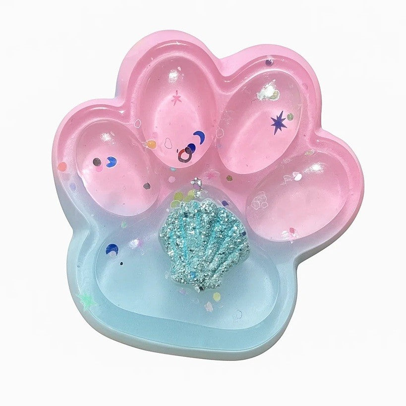 Jucarie Antistres Squishy, selexmo, cu Revenire Lenta, Labuta de Pisica Pufoasa, 7.5 cm, Ambalaj Transparent, Model 270512, Multicolor