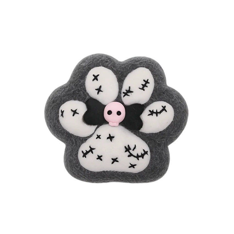 Jucarie Antistres Squishy, selexmo, cu Revenire Lenta, Squeeze Pinch Family, Model Cat Paw, Ambalaj Transparent, Alb/Negru