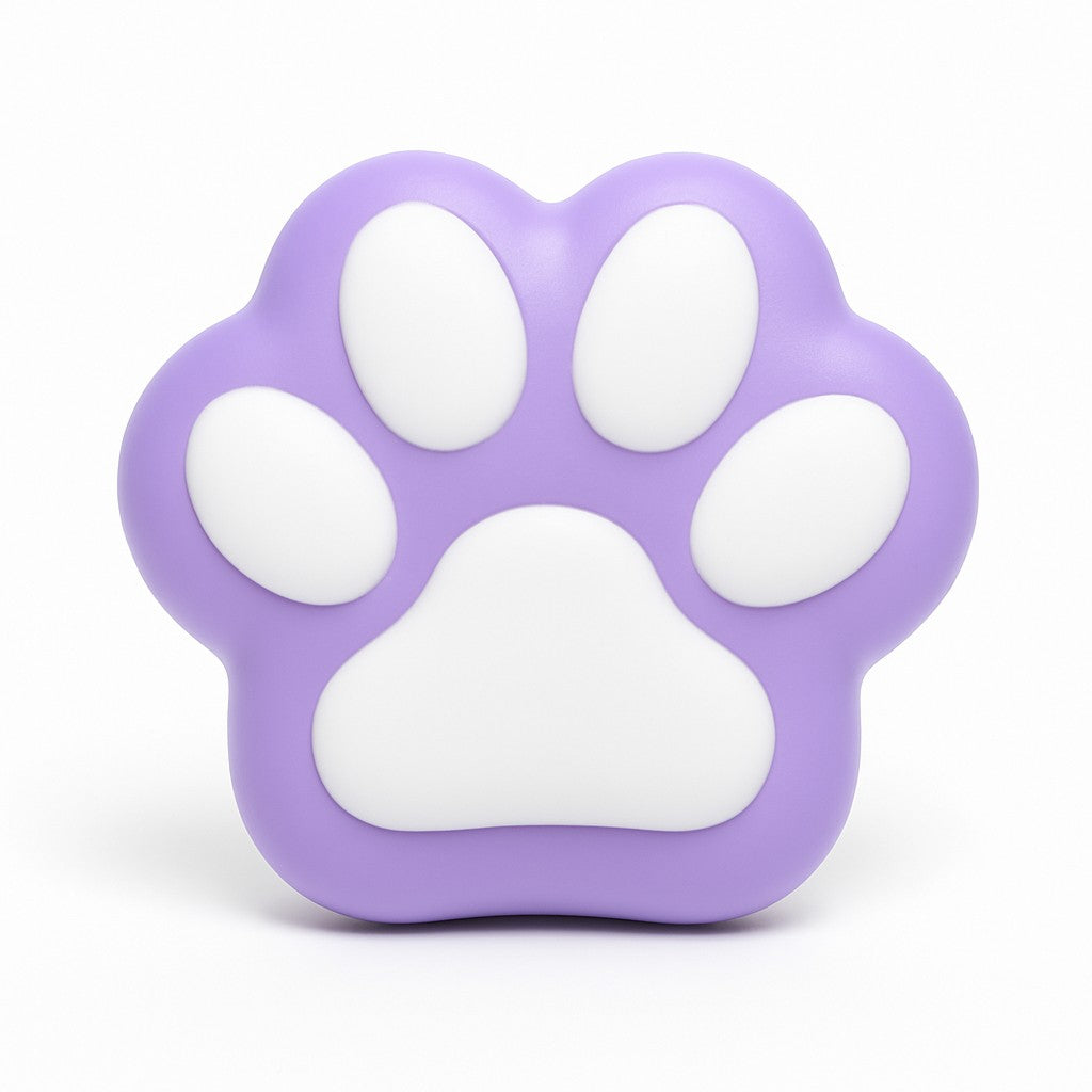 Jucarie Antistres Squishy, selexmo, Revenire Lenta, Model Labuta de Pisica, Squishy, BIG 12.5 x 10.5 cm, 220 g, Model 12, Mov Alb