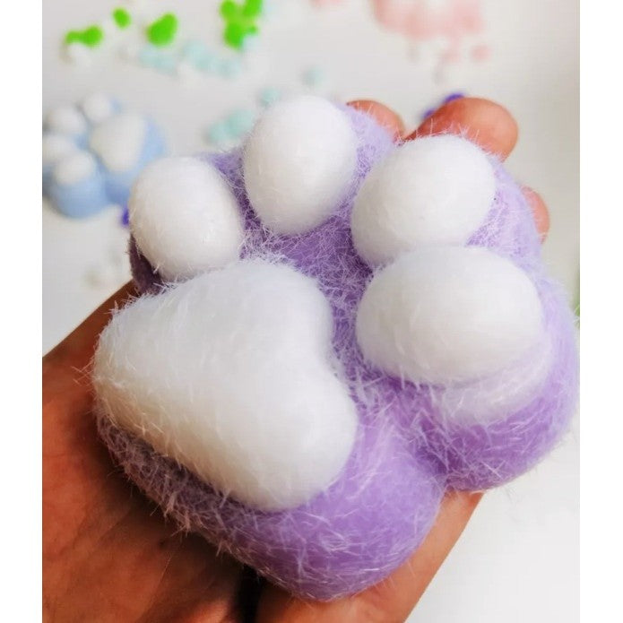 Jucarie Interactiva Squishy, selexmo, Model Cat Paw, Squeeze Pinch Family, Revenire Lenta, din TPR, +3 Ani, 7.5 cm, Textura Puf, Mov