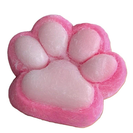 Jucarie Interactiva Squishy, selexmo, Model Cat Paw, Squeeze Pinch Family, Revenire Lenta, din TPR, +3 Ani, 7.5 cm, Textura Puf, Roz