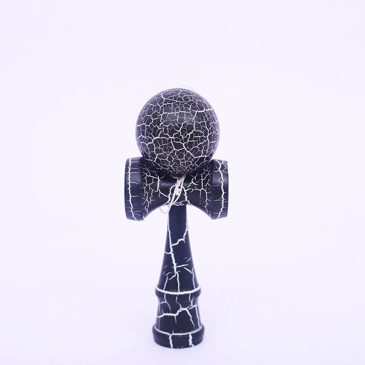 Kendama Crack, Selexmo, din Lemn, 18 cm, +14 Ani, Diametru Bila 6 cm, Model Crapat, Albastru