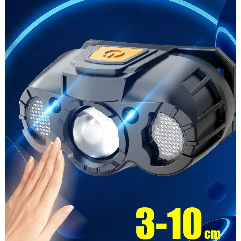 Lanternă LED de Cap cu Senzor de Mișcare