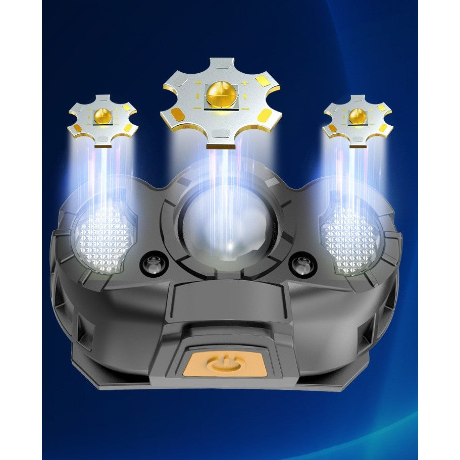 Lanternă LED de Cap cu Senzor de Mișcare