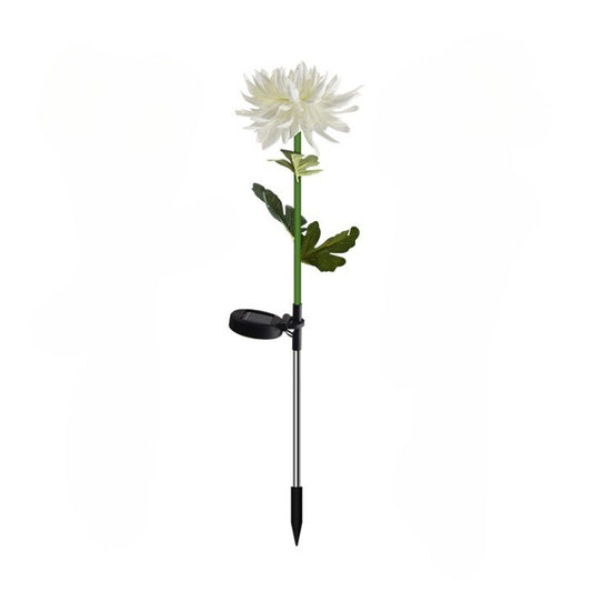Lampa Solara LED tip Crizantema cu o floare pentru Gradina, Inaltime 80 cm, Selexmo