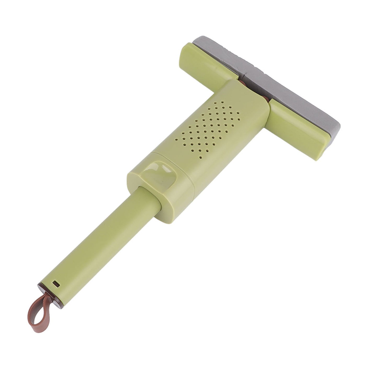 Mini Mop, selexmo, Pentru Uz Casnic, Sistem Autostoarcere, Portabil, Mop cu Burete, Rotire 180°,15 x 27.5 cm, Verde
