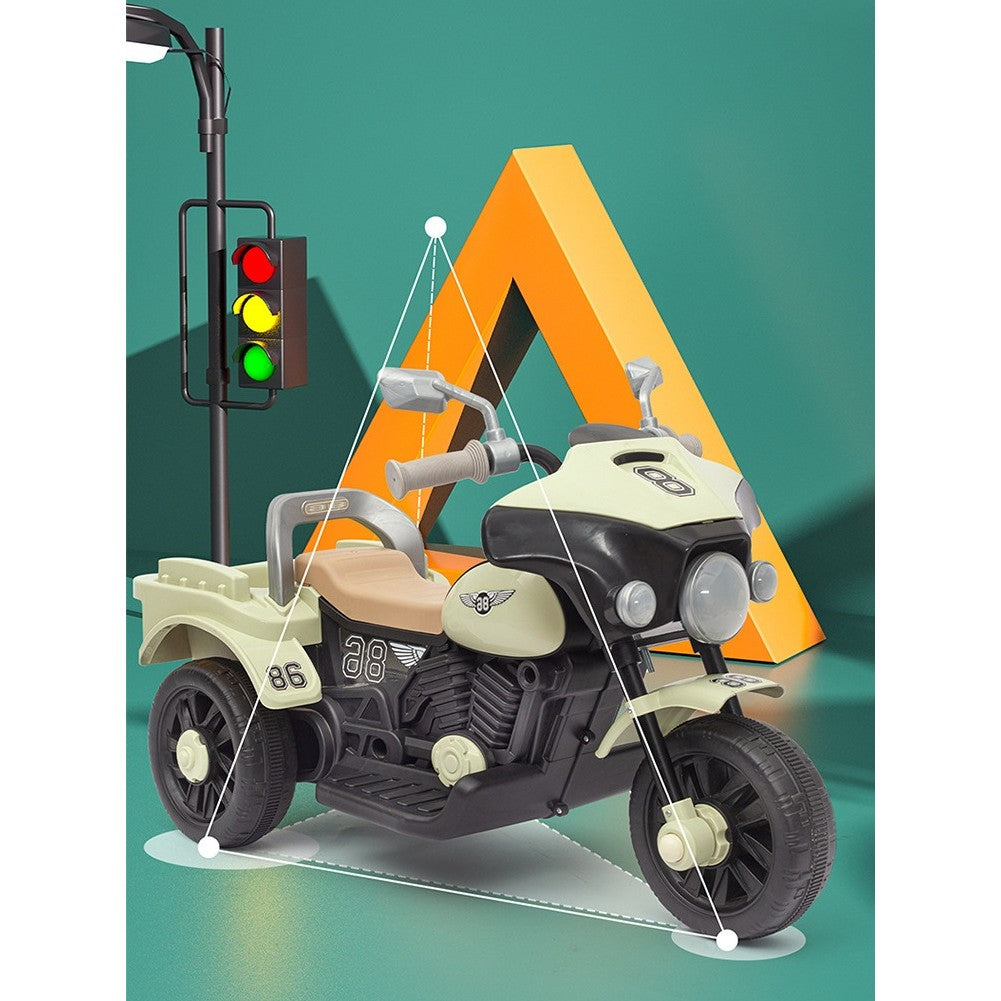 Motocicleta Electrica, cu Acumulator, cu Sistem Anti-Rasturnare - 1-8 Ani