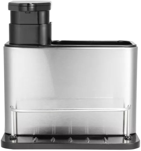 Organizator Chiuveta din Otel Inoxidabil, cu Dispenser de Sapun Lichid 300ml si Suport Burete – Practic, Elegant si Durabil