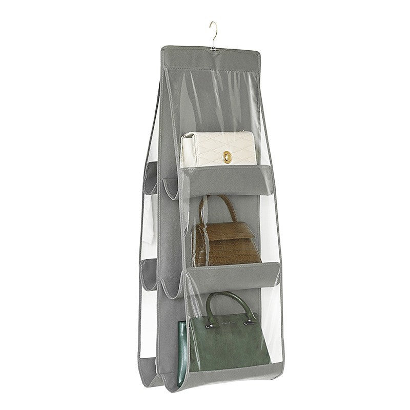 Organizator Genti 6 Compartimente selexmo, Suspendabil, 85 x 36 cm, gri