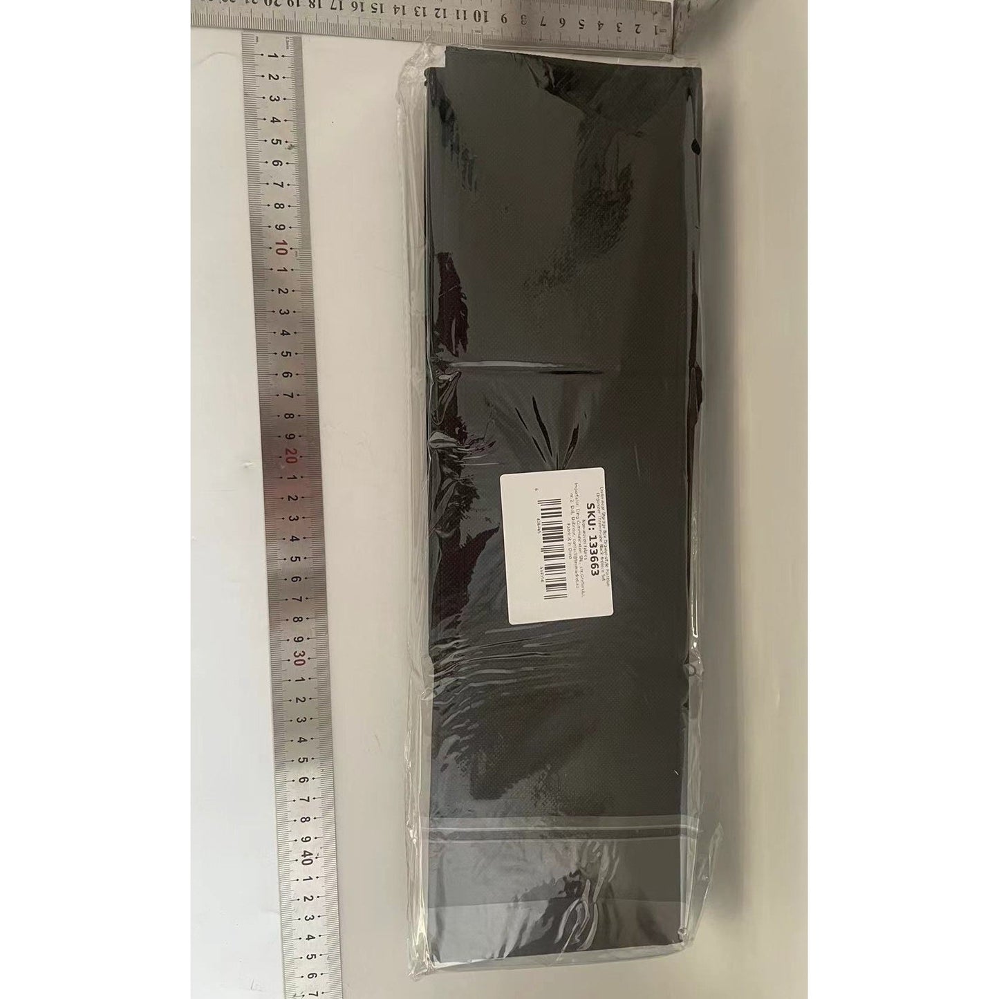 Organizator pentru Sertar, selexmo, 3 Marimi, pentru Lenjerie, Tricouri, Sosete, 6 Piese, Pliabil, Stivuibil, din Tesatura, Negru