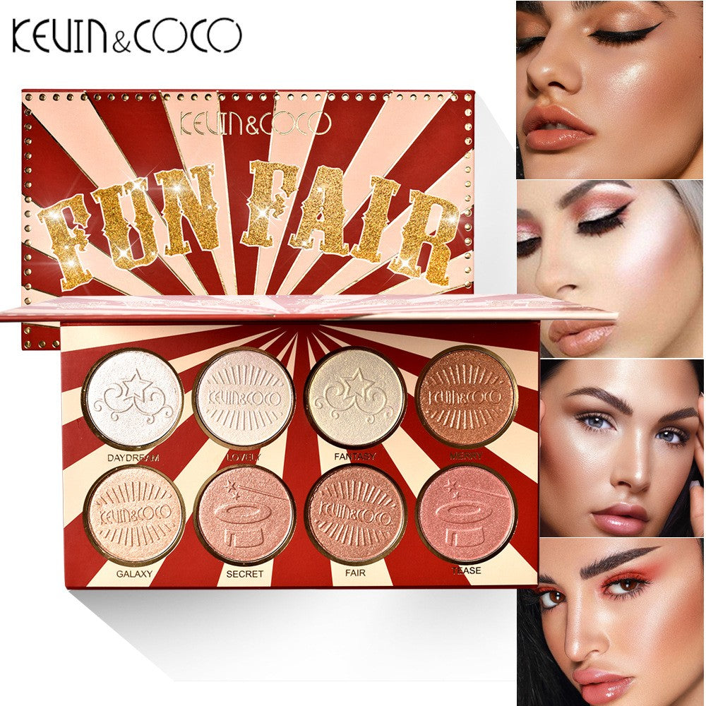 Paleta Highlighter ( Iluminator ) Kevin&Coco 8 culori