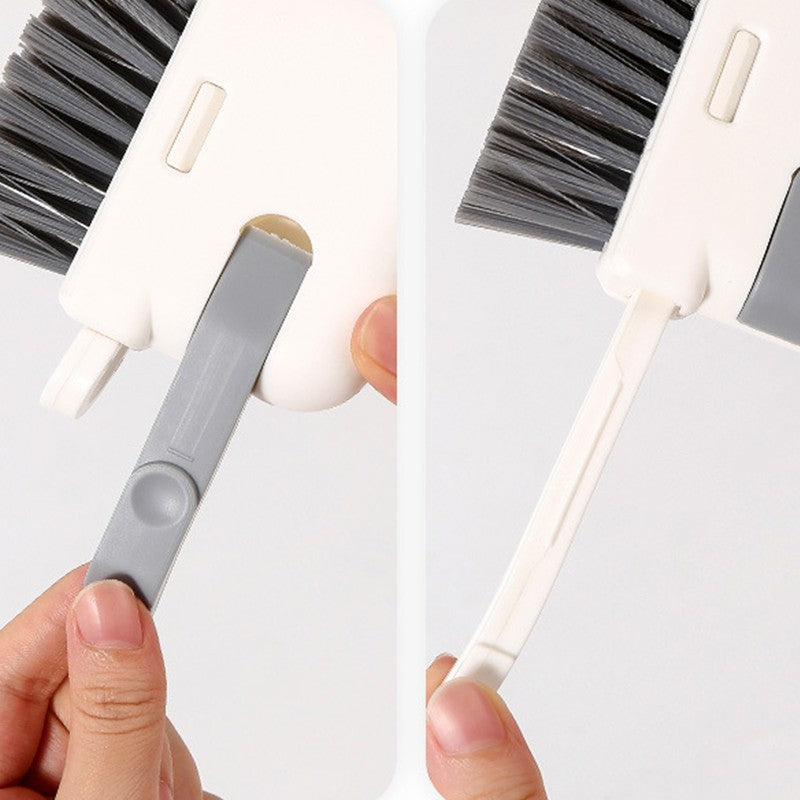 Perie Multifunctionala 3 in 1 de Curatare, selexmo, pentru Bucatarie, Vesela, Geamuri, Cap Detasabil, 9x15x2.5 cm, Gri