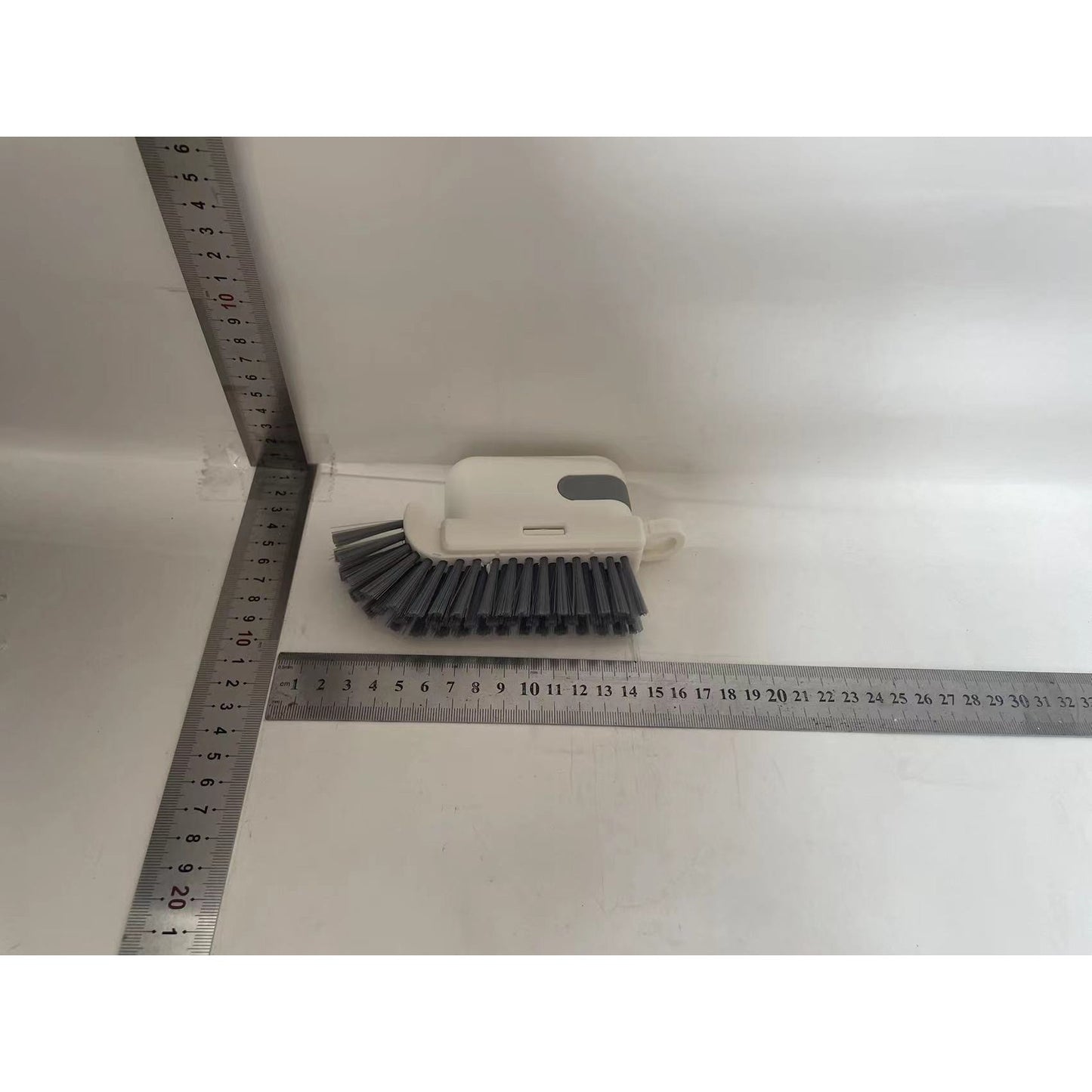 Perie Multifunctionala 3 in 1 de Curatare, selexmo, pentru Bucatarie, Vesela, Geamuri, Cap Detasabil, 9x15x2.5 cm, Gri