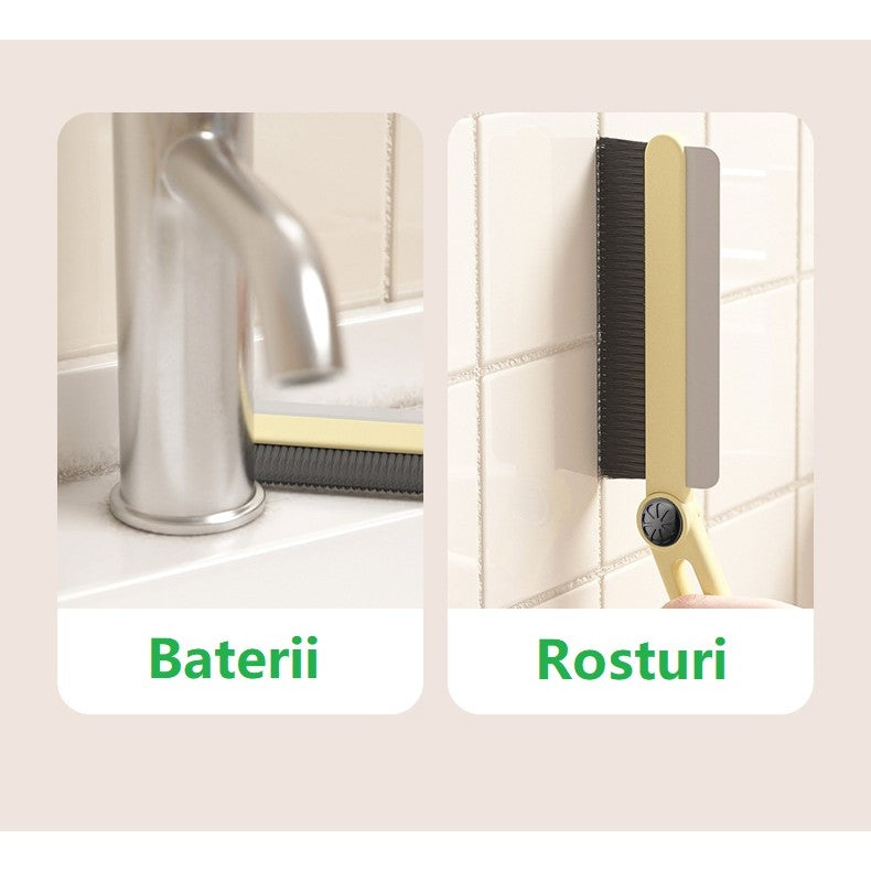 Perie Multifunctionala si Stergator, selexmo, Pentru Spatii Greu Accesibile, 24.7 x 4.5 cm, Alb