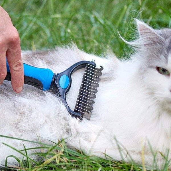 PetBrush 🐾 - Perie dublă pentru îndepărtarea părului și a pufului
