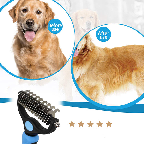 PetBrush 🐾 - Perie dublă pentru îndepărtarea părului și a pufului