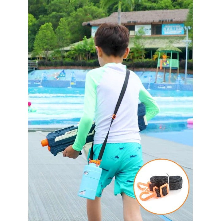 Pistol cu Apa pentru Copii, Rezervor 600ml, Selexmo, 14ani+, cu baterie 1200mAh, Electric Burst, Albastru/Alb, 1000ML