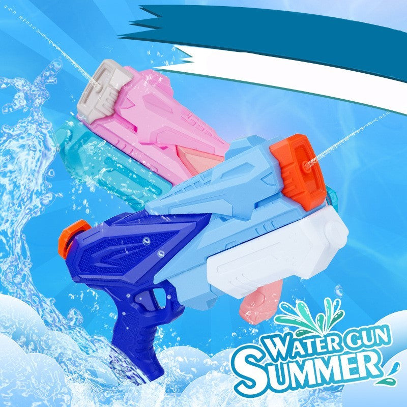 Pistol cu Apa pentru Copii, Rezervor, Pentru Piscina/Plaja, Selexmo, 6ani+, 3 duze, Albastru, 770ML