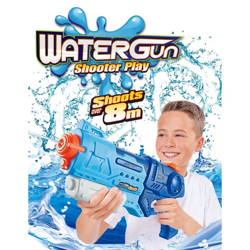 Pistol cu Apa pentru Copii, Rezervor, Pentru Piscina/Plaja, Selexmo, 6ani+, Albastru, 990ML