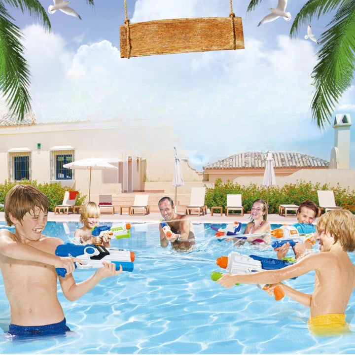 Pistol cu Apa pentru Copii, Rezervor, Pentru Piscina/Plaja, Selexmo, 6ani+, Multicolor, 600ML